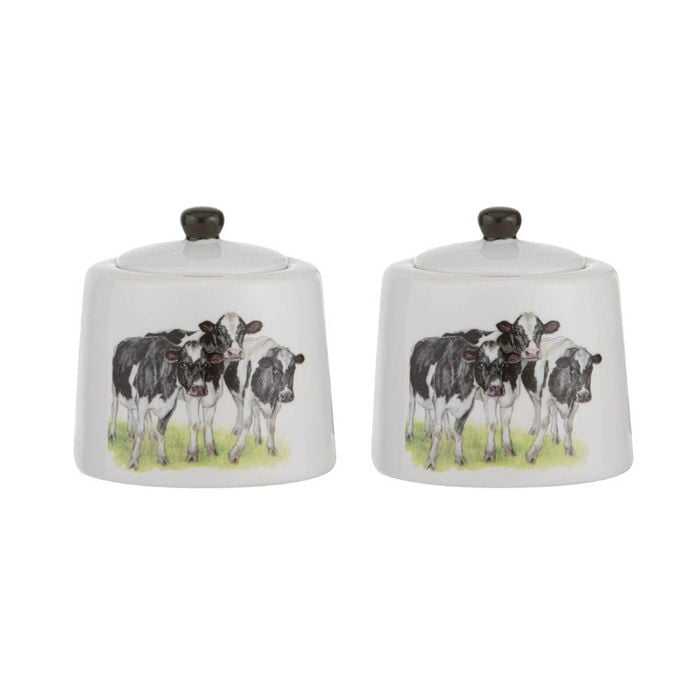 2PK Ashdene Meet The Girls Sugar Bowl Storage w/ Lid Serveware 10x9cm