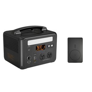 Voltx 600w 307wh Power Station + 10000mah Power Bank – Portable Solar Generator For Camping & Home Backup