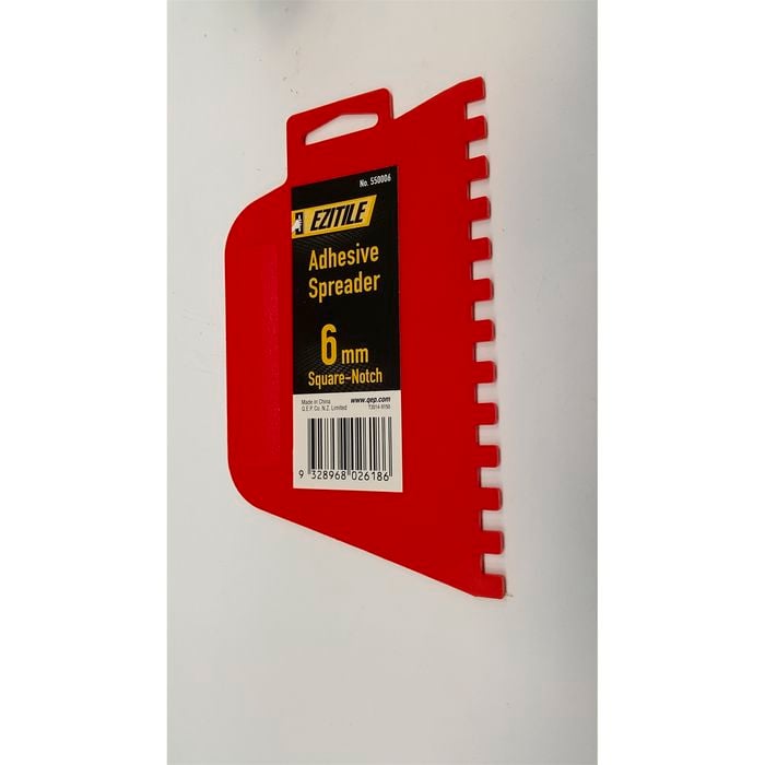 Ezitile Adhesive Tile Spreader 6mm Square Notch