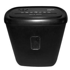 Lenoxx 10 Sheet Cross Cut Paper Shredder Machine (black) 21l Capacity