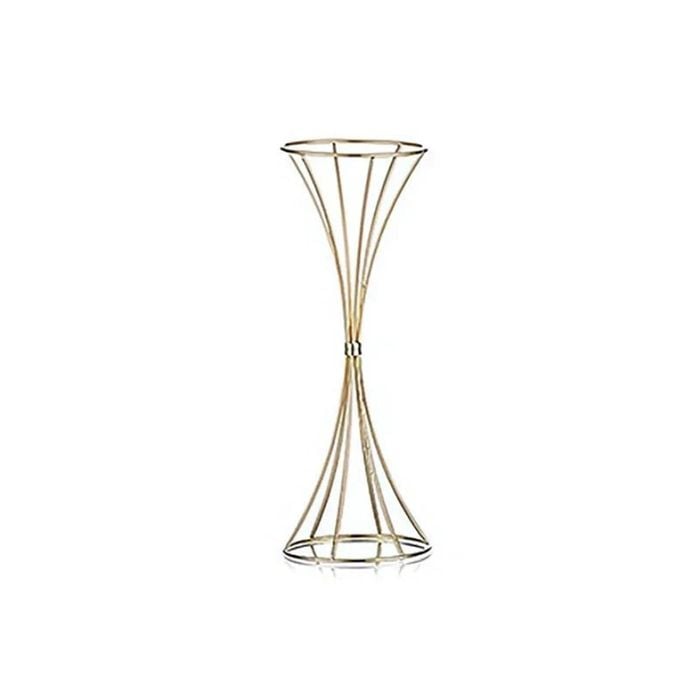 NNEOBA 2-Pack Iron Flower Stand Vases Wedding Centerpiece Stands Gold