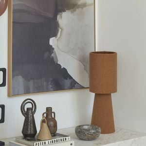 Amalfi Rowen Boucle Table Lamp Rust 20x20x60cm
