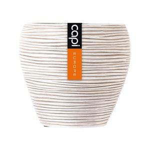 Capi 11 x 9cm Ivory Rib Indoor Plant Pot