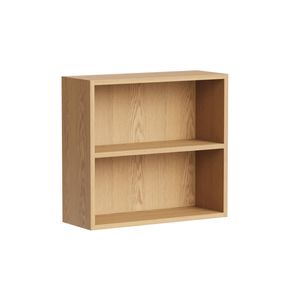 Kaboodle 500-599mm Oak Latte Customisable Shallow Med Wall Open Shelf