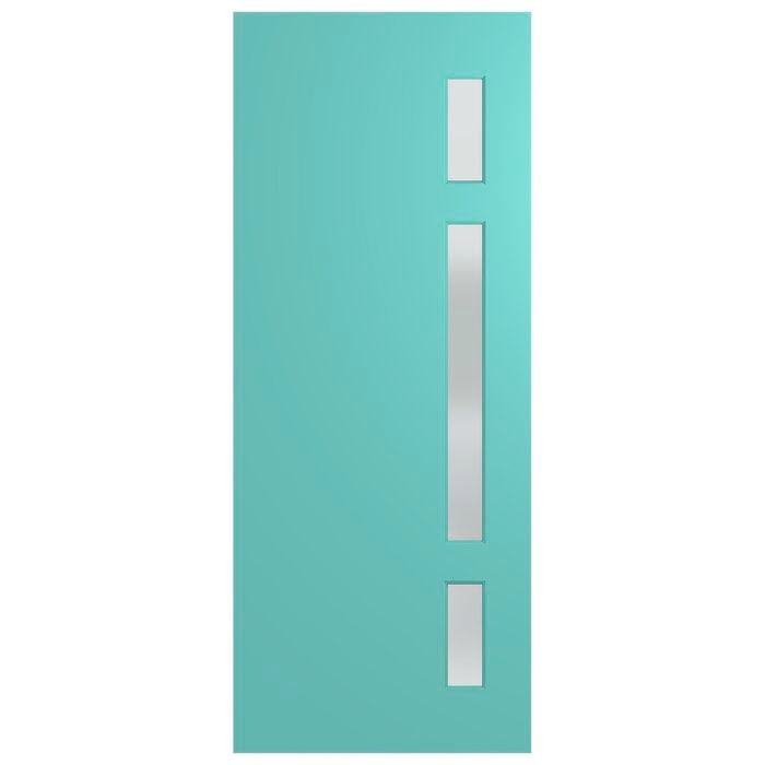 Hume 2340 x 1200 x 40mm Entrance Door Newington Translucent Glass XN2