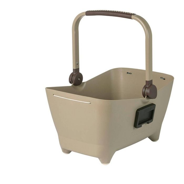 Basil Buddy Pet Front Bike Basket Kf Biscotti Brown 32l