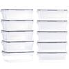 Zuni 10 Pcs Food Storage Containers Leak Proof With Labels & Pen