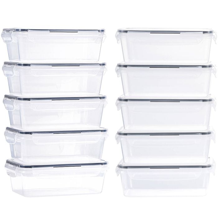 Zuni 10 Pcs Food Storage Containers Leak Proof With Labels & Pen