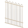 ProtectorAl 0350-1200W x 1500H Primrose Loop Top Pool Fence Panel Raked Up to 15º