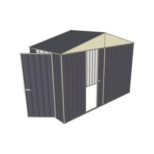 Build-a-Shed 3.0 x 1.5 x 2.3m Gable Single Hinged Side Door Shed - Grey
