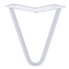 Taskmaster 150 x 12mm White Steel Hairpin 2 Leg