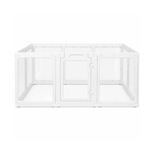 Pawz Dog Playpen 60cm Height Acrylic Clear Foldable DIY Dog Pen Indoor Use