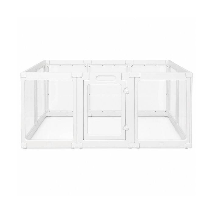 Pawz Dog Playpen 60cm Height Acrylic Clear Foldable DIY Dog Pen Indoor Use