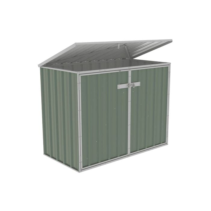 Absco Sheds 1.52mW x 0.78mD x 1.15mH Pale Eucalypt Wheelie Bin Cover