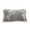 SOGA 35cm Wabi-Sabi Rectangular Raised Embroidery Throw Pillow