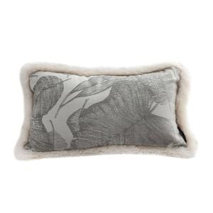 SOGA 35cm Wabi-Sabi Rectangular Raised Embroidery Throw Pillow