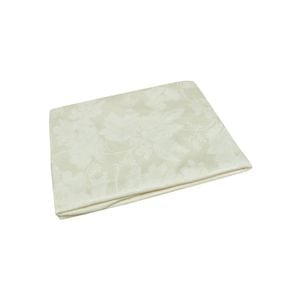 Damask Jacquard Polyester Tablecloth 180cm Round Grapes Cream