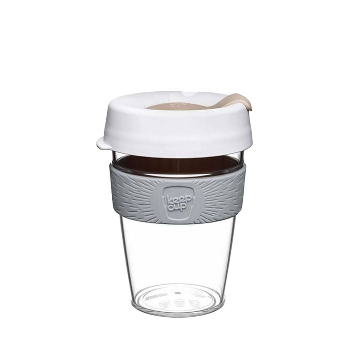 KeepCup Original Clear Edition Reusable 340ml Tritan Coffee Cup Travel Nimbus