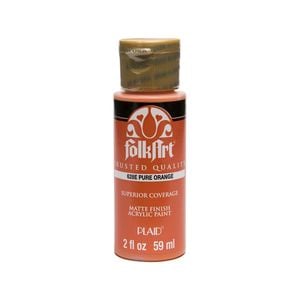 Plaid 59ml Pure Orange FolkArt Premium Acrylic Paint