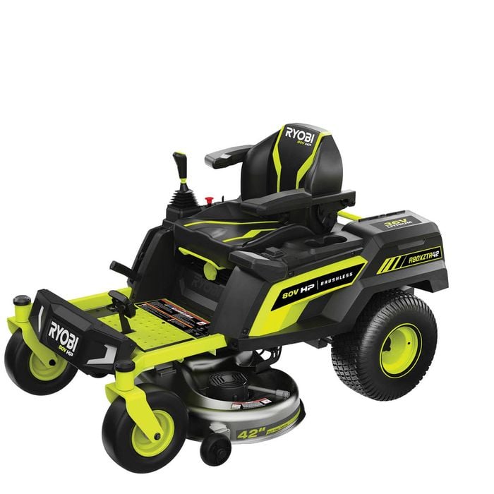 Ryobi 80V HP 42” Lithium Zero Turn Ride On Mower R80XZTR42