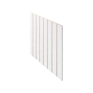 2400 x 1200mm 12mm Lining Panel White MDF Primed Batten 75mm - 2400mm