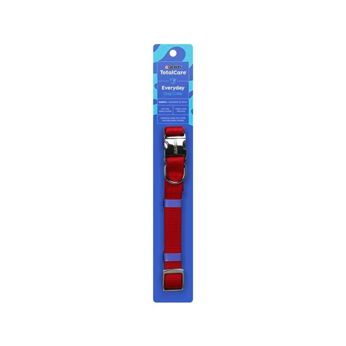 Purina Total Care Red Everyday Dog Collar - Medium
