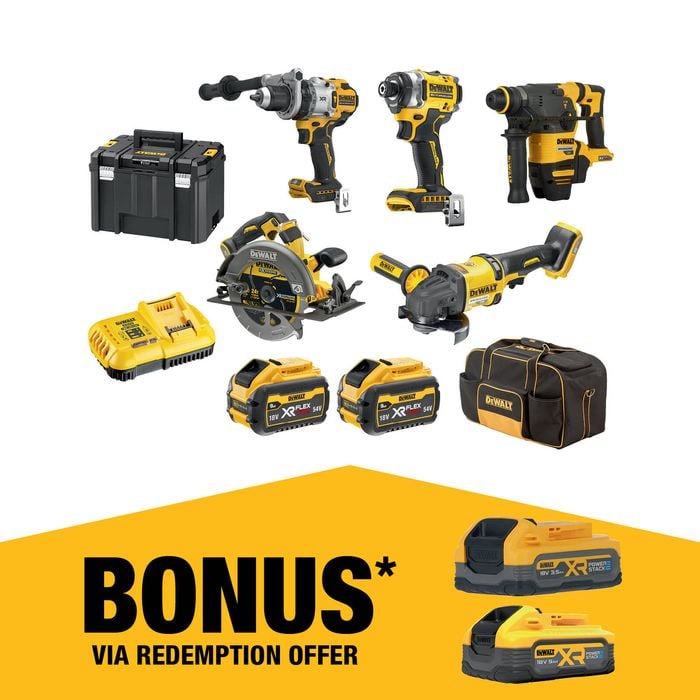 DeWALT 18V/54V XR 9.0Ah 5 Piece Mixed Voltage Combo Kit DCZ503X2-XE