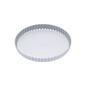 Mastercraft 23cm Anodised Round Flan/Quiche/Tart Tin - Silver