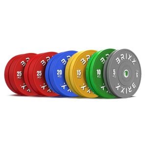 Brixx Pro Colour Olympic Bumper Plates – 200kg Set