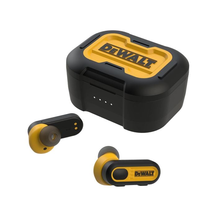 DeWALT Jobsite PRO-X1 True Wireless Earbuds With Charging Case