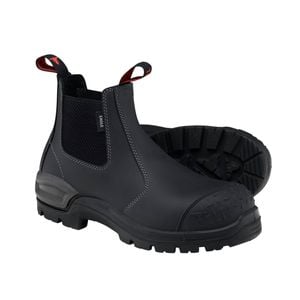 John Bull Unisex Black 4285 Eagle 3.0 Elastic Side Safety Boot - UK Size 6
