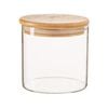 Argon Tableware Scandi Glass Storage Jar with Wooden Lid - 550ml
