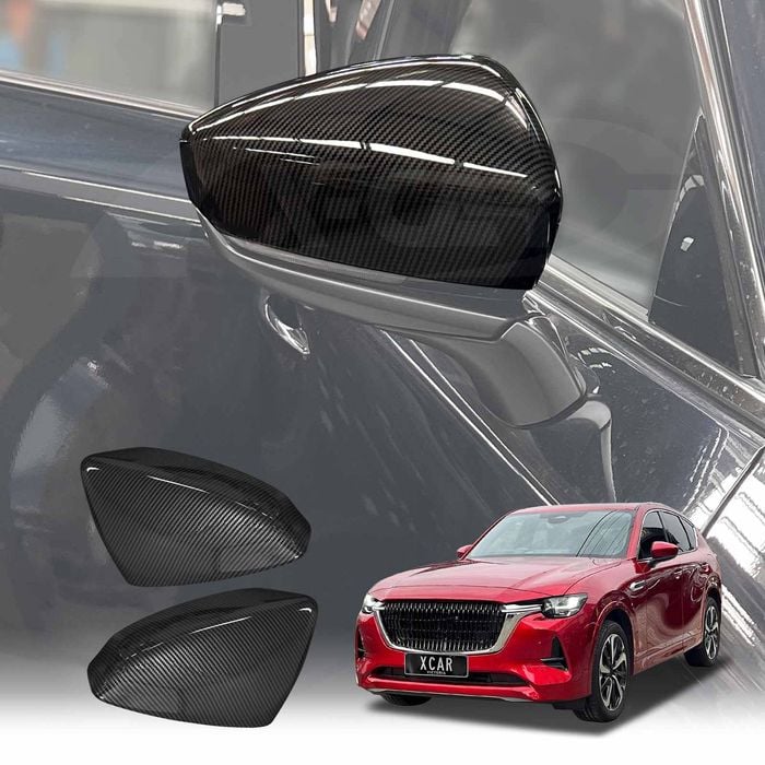 Rear View Mirror Trim Cover for Mazda CX-60 CX60 2023-Onwards Exterior Side Mirror Cap Carbon Fiber
