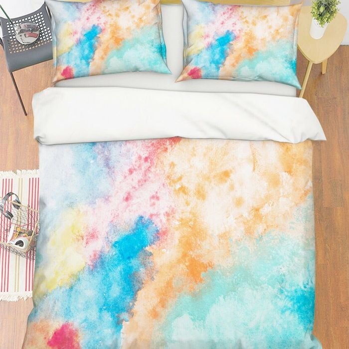 3D Color Cloud 195 Bed Pillowcases Quilt Queen Size