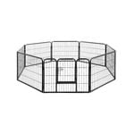 i.Pet 24" 8 Panel Dog Playpen Pet Exercise Cage Enclosure Fence Play Pen