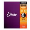 Elixir #16052 Acoustic Nanoweb Phosphor Bronze String 12-53 Light