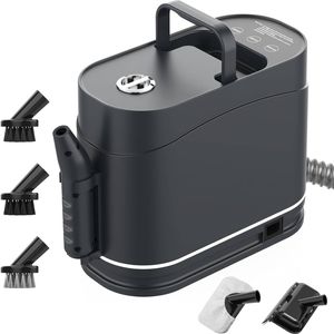 YOPOWER Steam Cleaner 1500W High Pressure Steamer Black