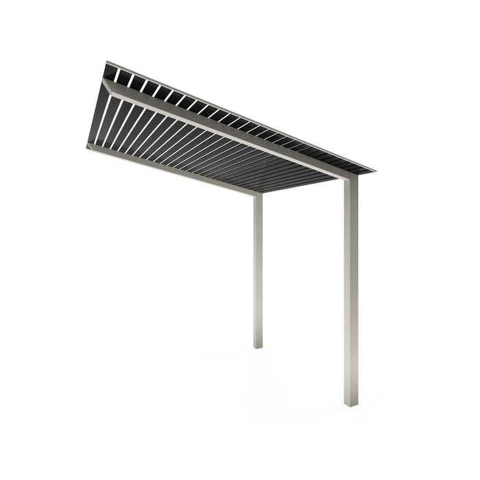 Exterior Life 4.5m Hollywood Surfmist/Black Pergola