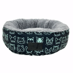 Kitty Club Black Cat Donut Bed