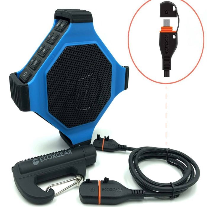 Ecoedge Bluetooth Speaker Bundle W Power Bank & Microusb Charging Cable Ip67