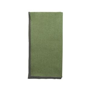 Jetty Embroidered Sage/Dark Green Napkin Set 4