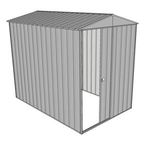 Build-a-Shed 1.5 x 2.3 x 2.3m Front Gable Single Sliding End Door Shed - Zinc