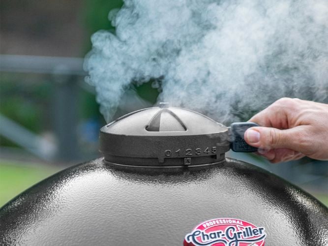 kettle bbq closeup