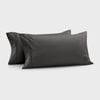 Dreamaker 400TC Premium Cotton Sateen King Pillowcase Charcoal Twin Pack