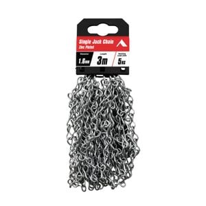 Pinnacle 1.6mm X 3m Zinc-Plated Single Jack Chain