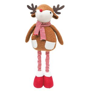 Urban Reindeer with Pockets Standing Decoration 75cm Red/Brown