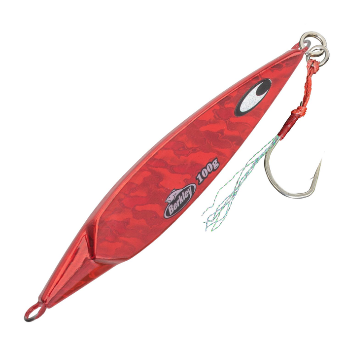 Berkley Skid Jig Fishing Lure 100g Metal Jig ZebRed
