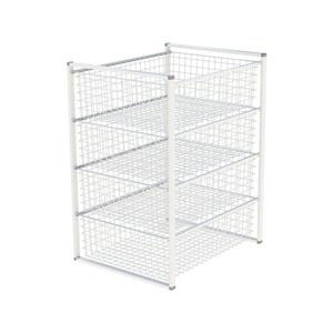 Flexi Storage Home Solutions 435 x 690 x 545mm White 4 Wire Basket & Frame Kit