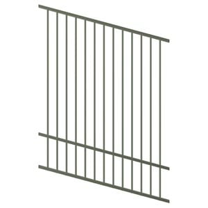 ProtectorAl 350 - 1200 x 1500mm Pale Eucalypt Raked Up to 15º Flat Top Pool Fence Panel