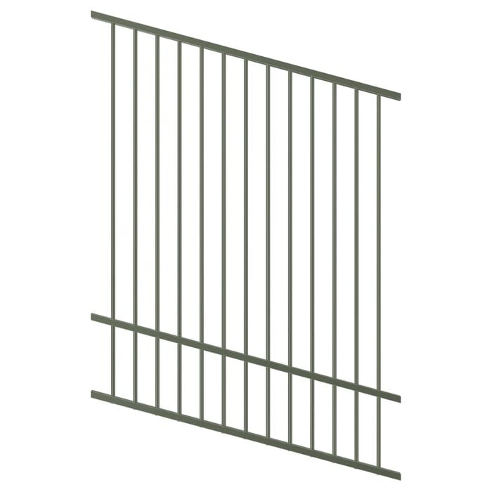 ProtectorAl 350 - 1200 x 1500mm Pale Eucalypt Raked Up to 15º Flat Top Pool Fence Panel